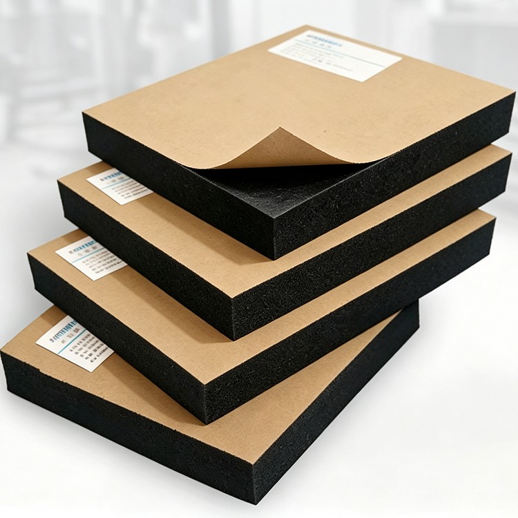 Custom-sized self-adhesive rubber foam board